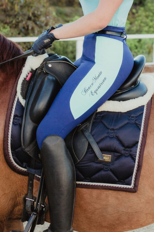 Bracomonte ropa ecuestre Leggings 2nd Skin Azul Oscuro