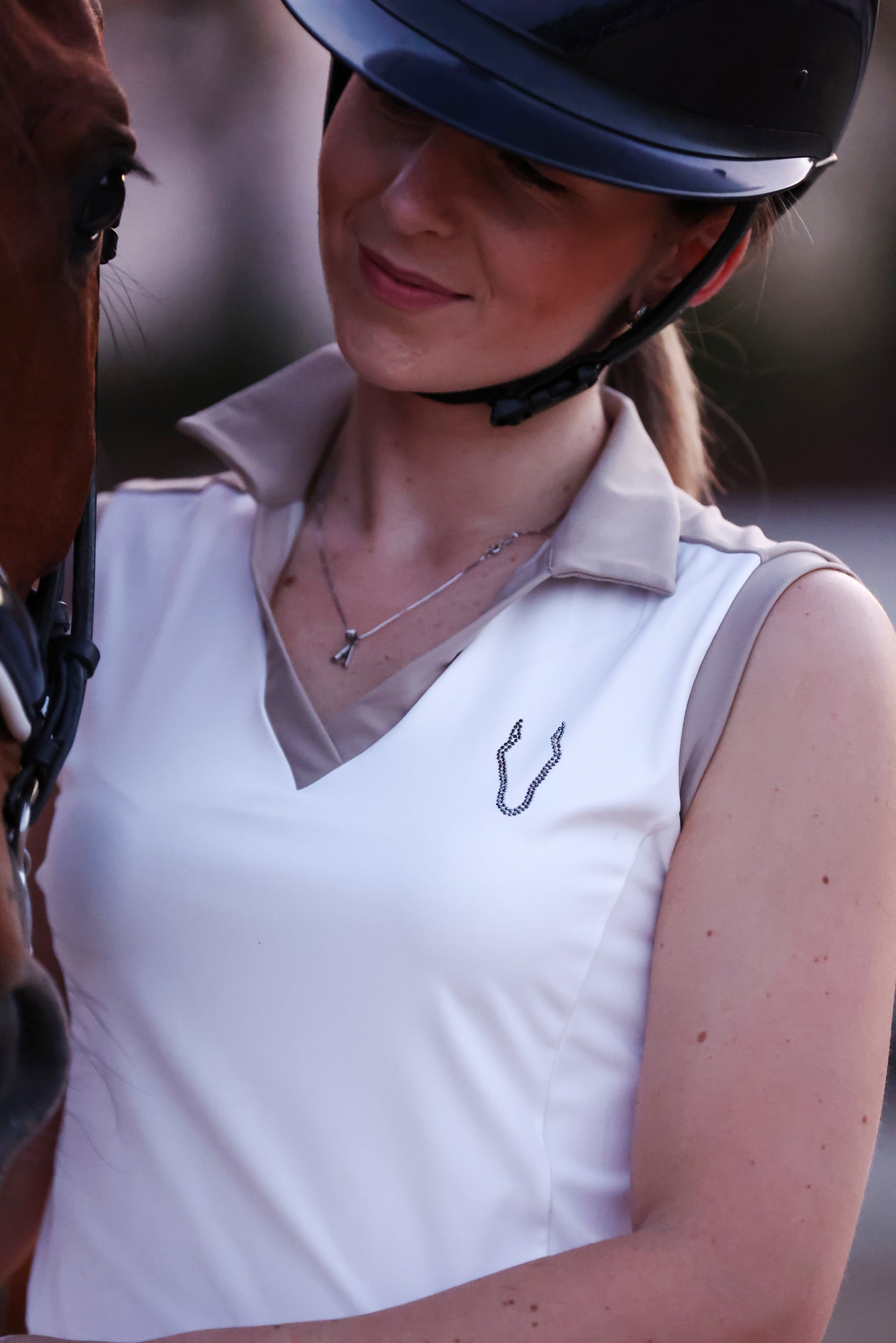 Top Sin mangas Bling Bling Beige - Imagen 2