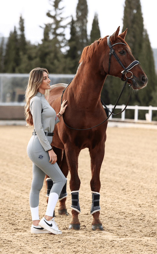Leggins ecuestres Performance gris - Imagen 3