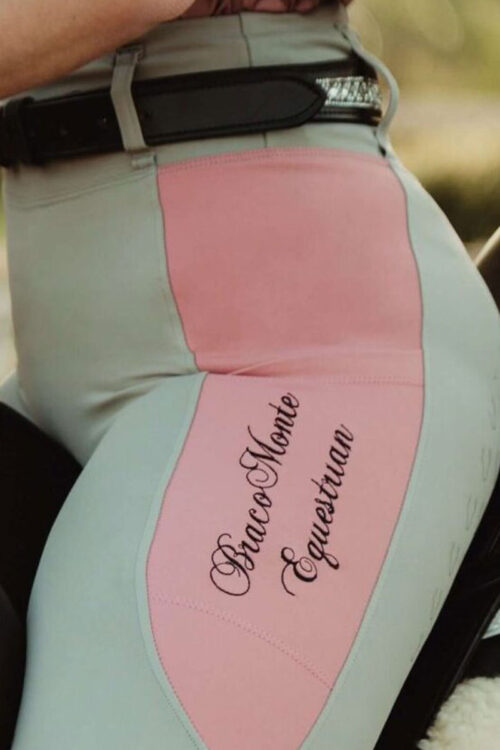 bracomonte ropa ecuestre Leggings 2nd Skin Gris/Rosa