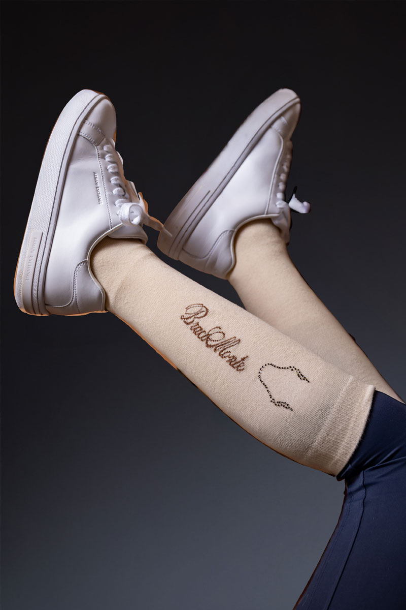 Calcetines Ecuestres beige con Brilli Brilli - Imagen 4