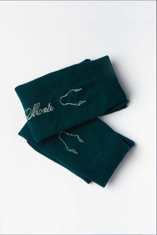 Calcetines Ecuestres green con Brilli Brilli bracomonte equestrain marbella