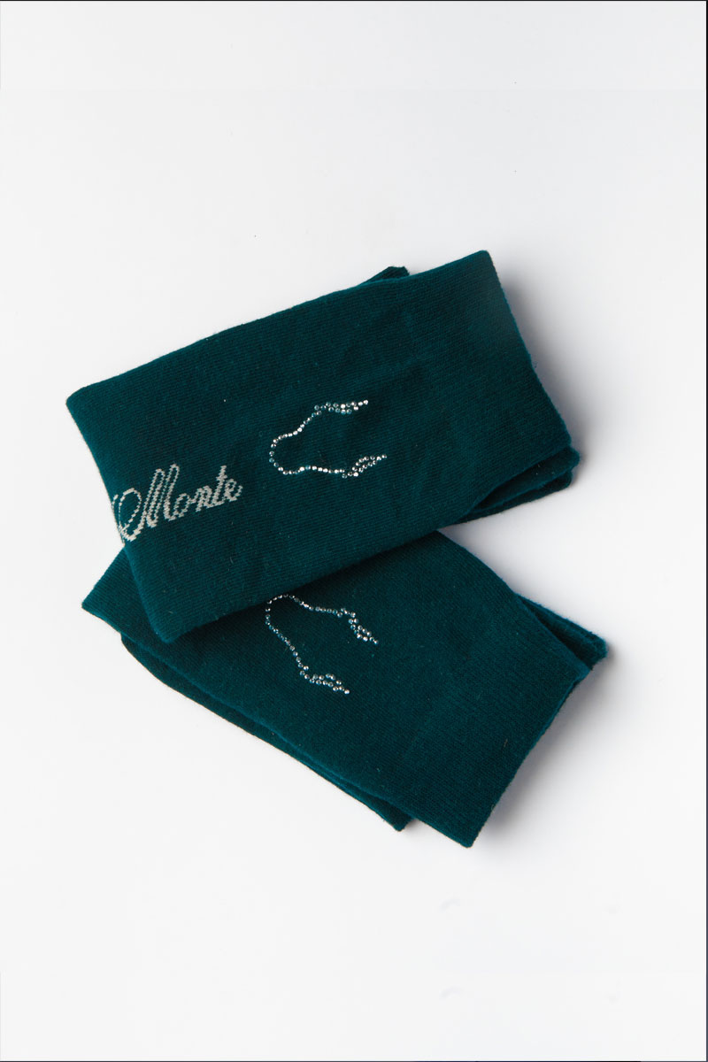 Calcetines Ecuestres green con Brilli Brilli bracomonte equestrain marbella