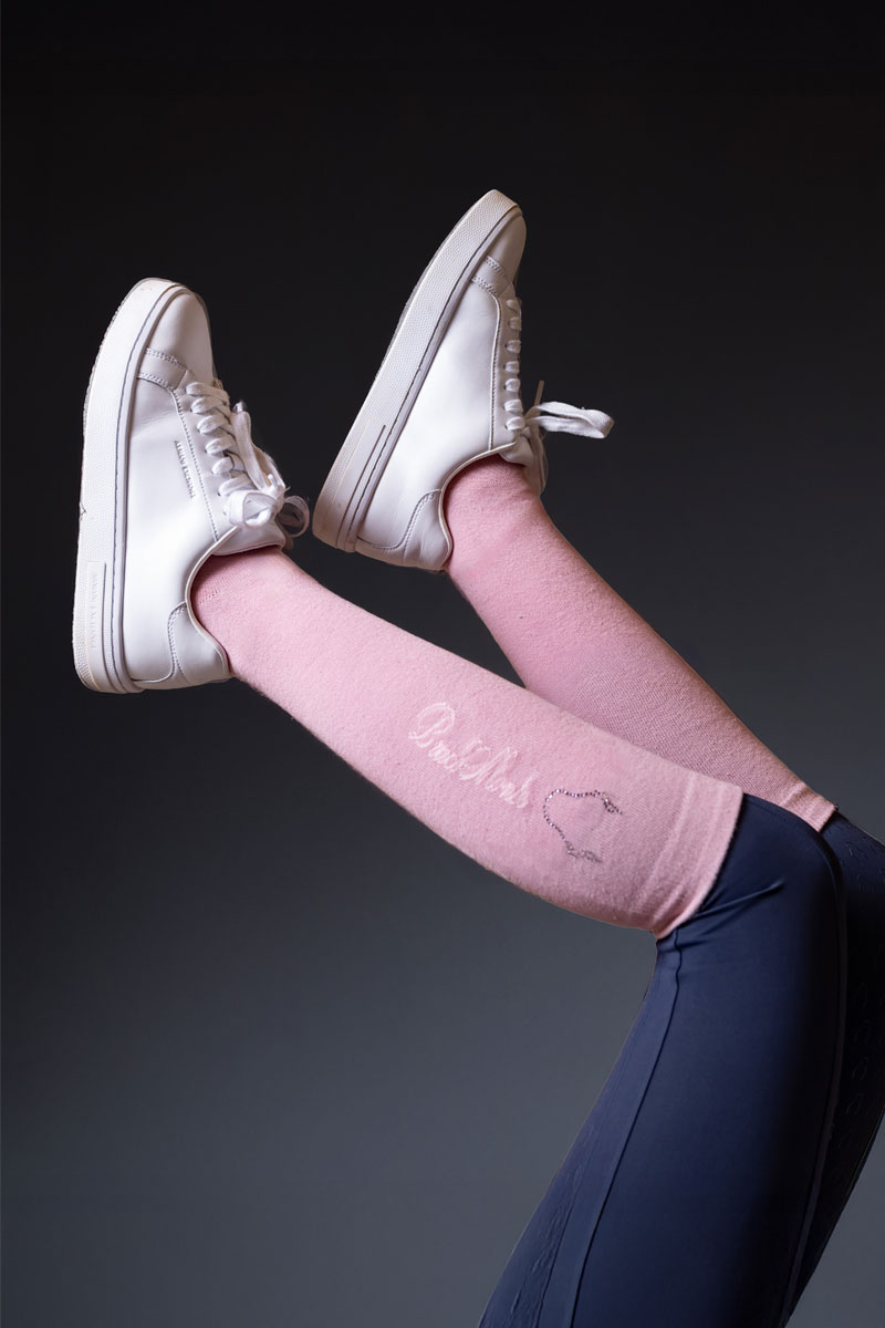 Calcetines Ecuestres en rosa con Brilli Brilli - Imagen 2