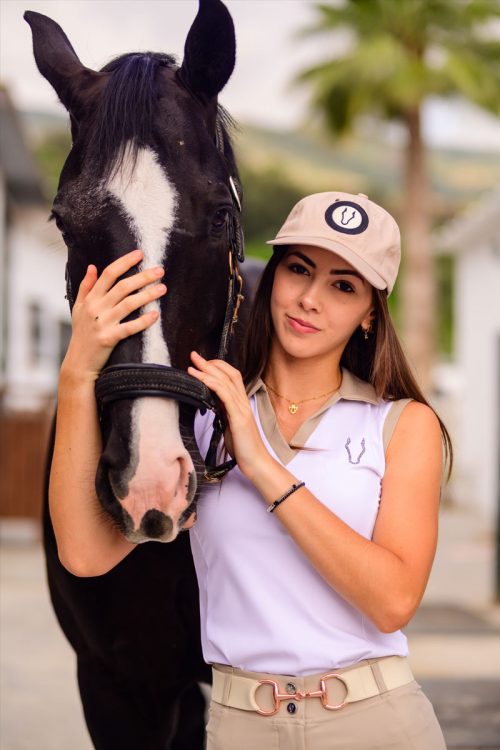 Cinturon beige con detalles ecuestres Brilli bracomonte equestrain