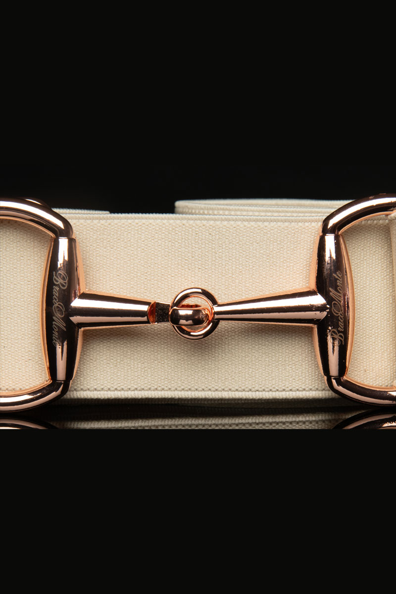 Cinturon beige con detalles ecuestres Brilli bracomonte equestrain