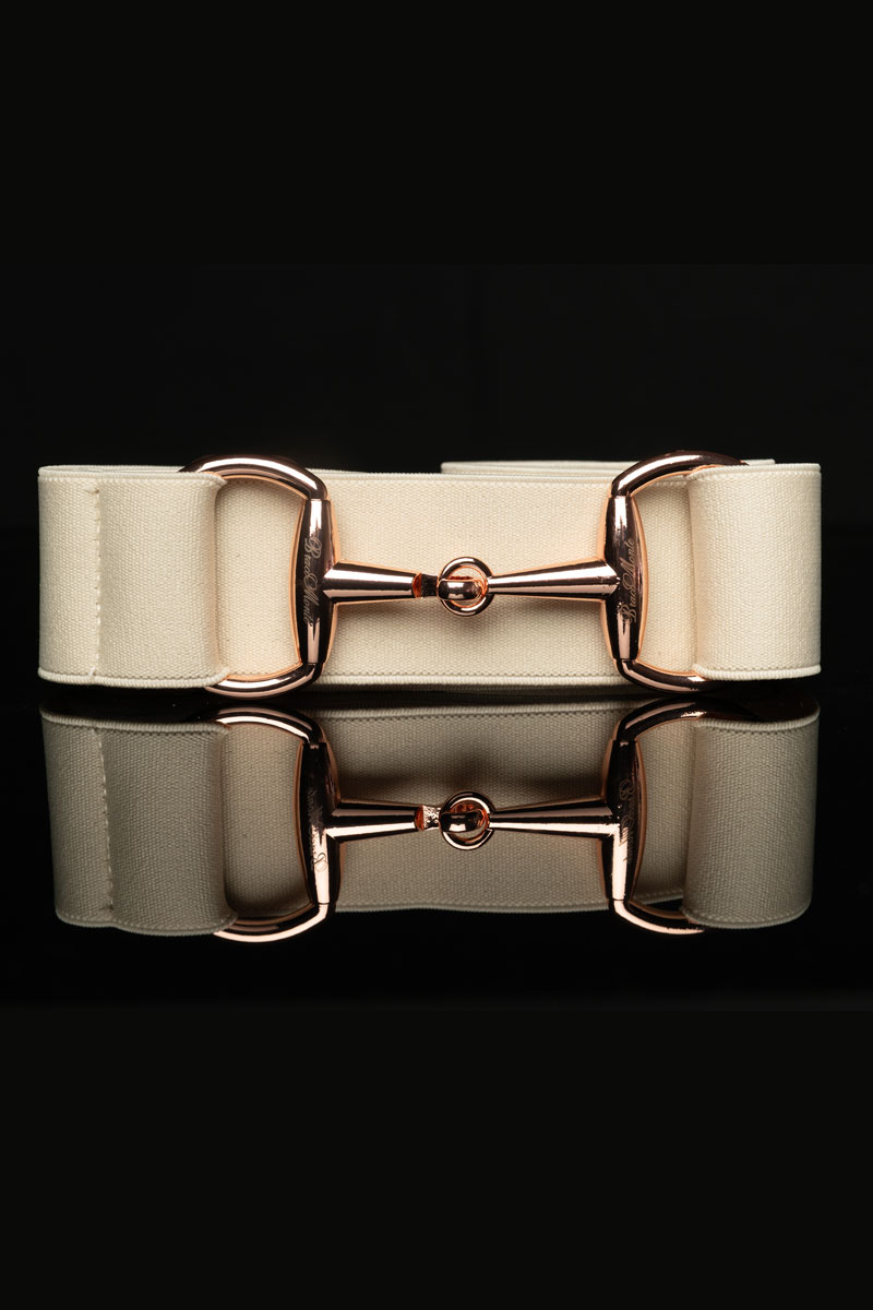 Cinturon beige con detalles ecuestres Brilli bracomonte equestrain