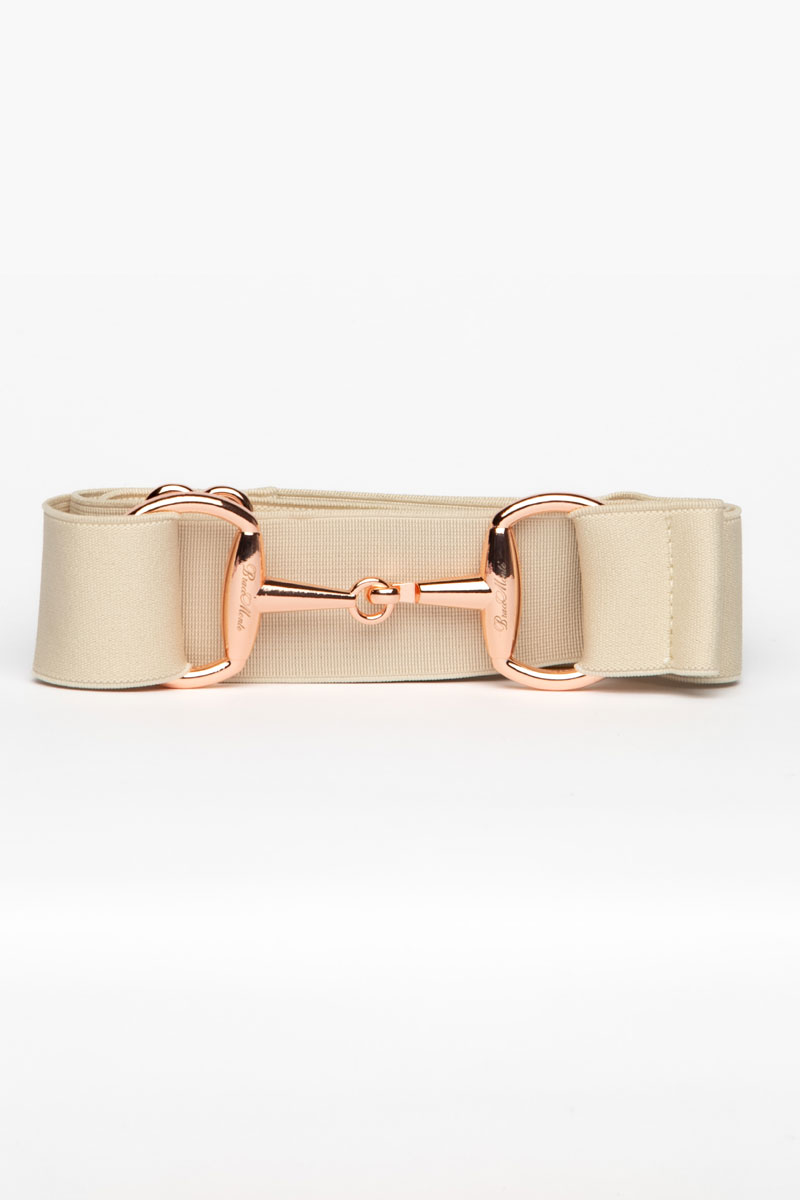 Cinturon beige con detalles ecuestres Brilli bracomonte equestrain