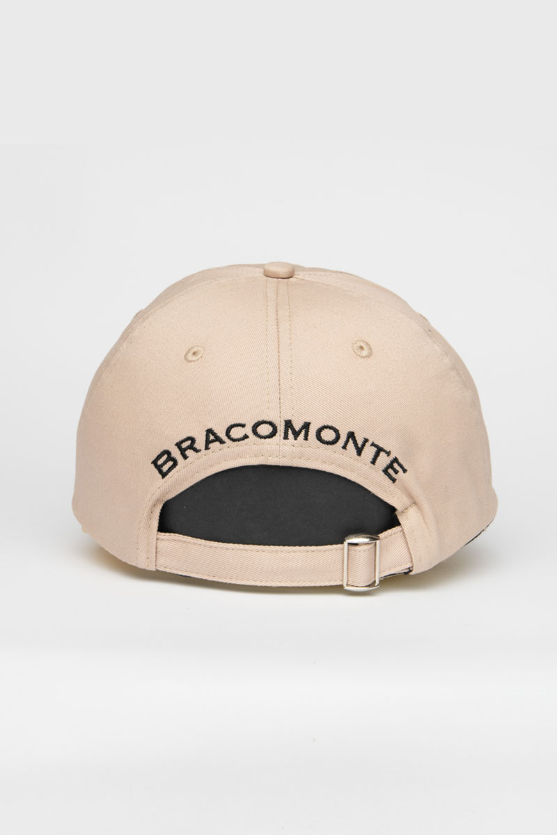 Gorra de equitacion beige Unisex detalles ecuestres bracomonte equestrain marbella