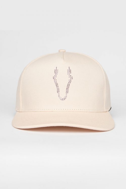 Gorra de equitacion blanco y rosa con detalles brilli bracomonte equestrain marbella
